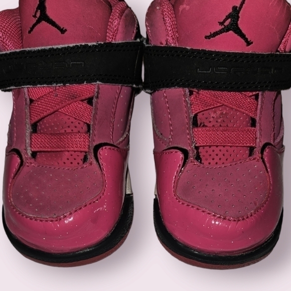 Girls Nike Air Jordan Retro Shoes Sneakers 6C Pink - Picture 5 of 14